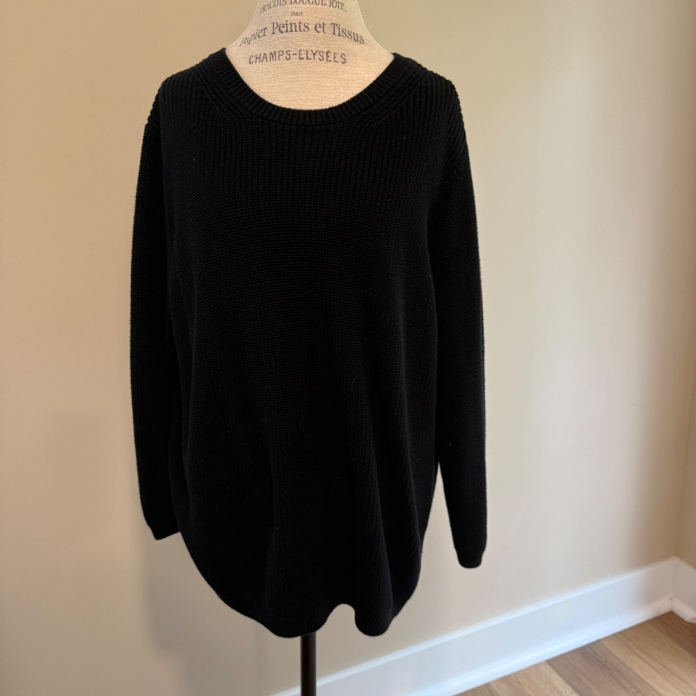 525 Women's Black Crewneck Sweater Size XL